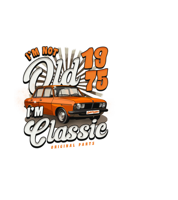 DACIA 1975 model negru pe tricou