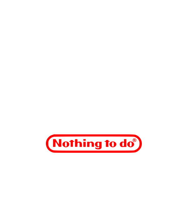 Nothing to do model alb pe tricou