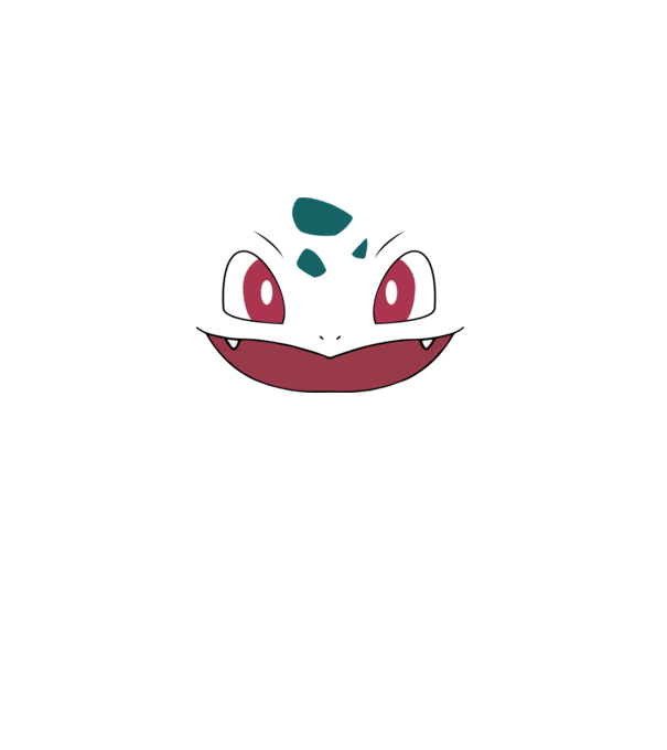 Bulbasaur model gri pe tricou