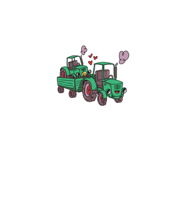 TRACTOR model gri închis pe tricou