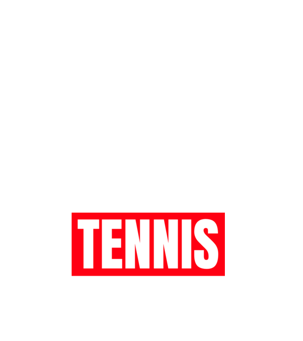 TENNIS HERO model negru pe tricou