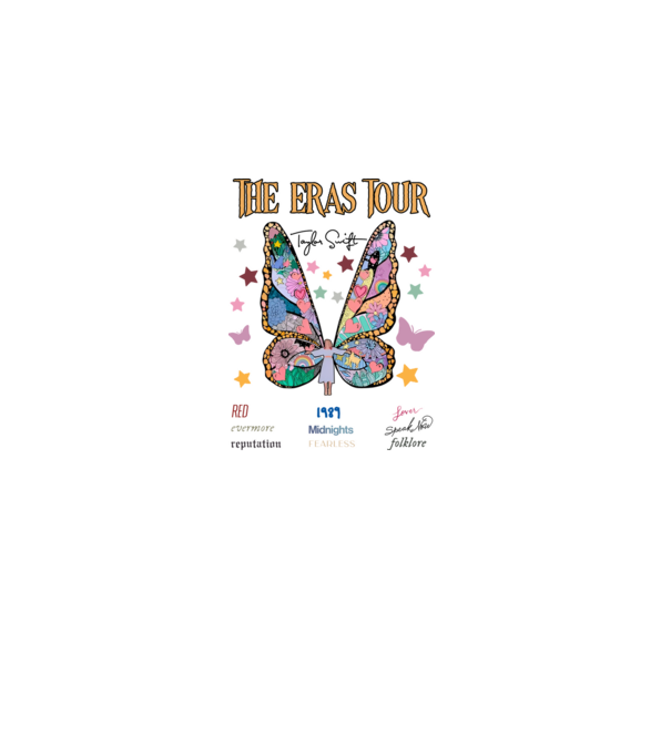 Taylor Swift eras fairy model alb pe tricou