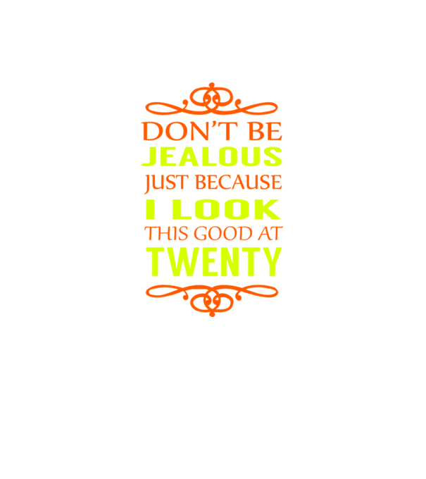 'Don''t be jealous - 20' model gri închis pe tricou