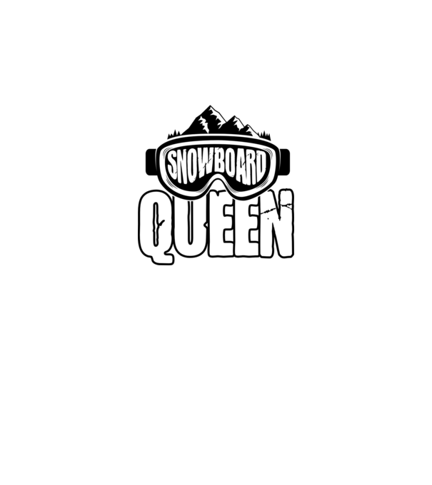 snowboard queen 01 model negru pe tricou