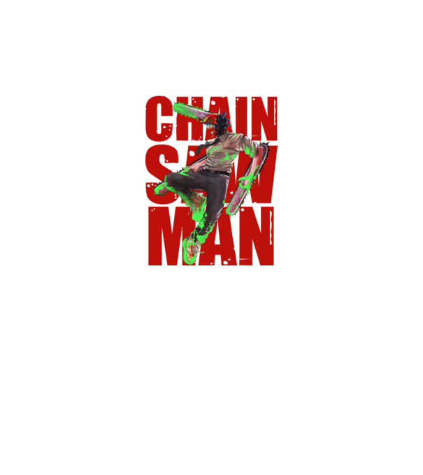 Denji chainsaw man concept model negru pe tricou