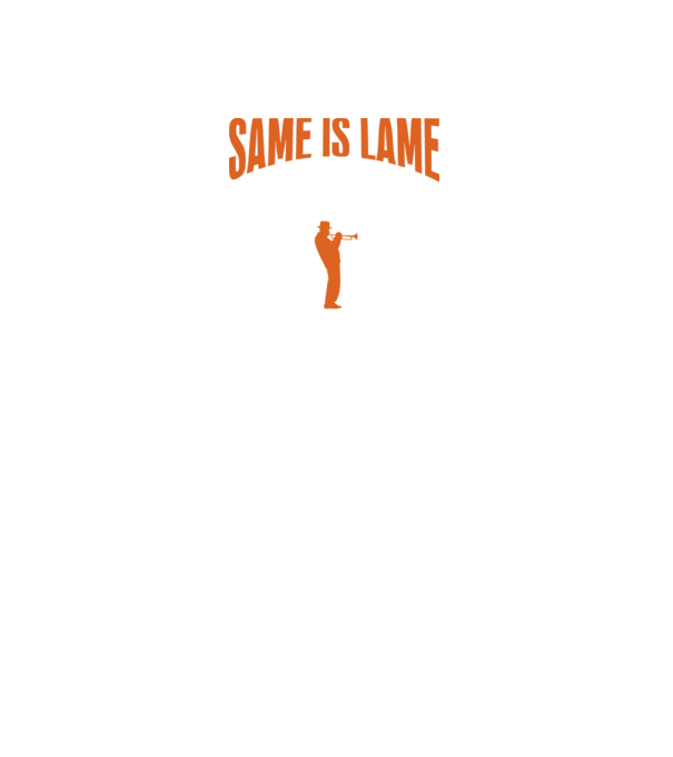 Same is lame trumpet model gri închis pe tricou