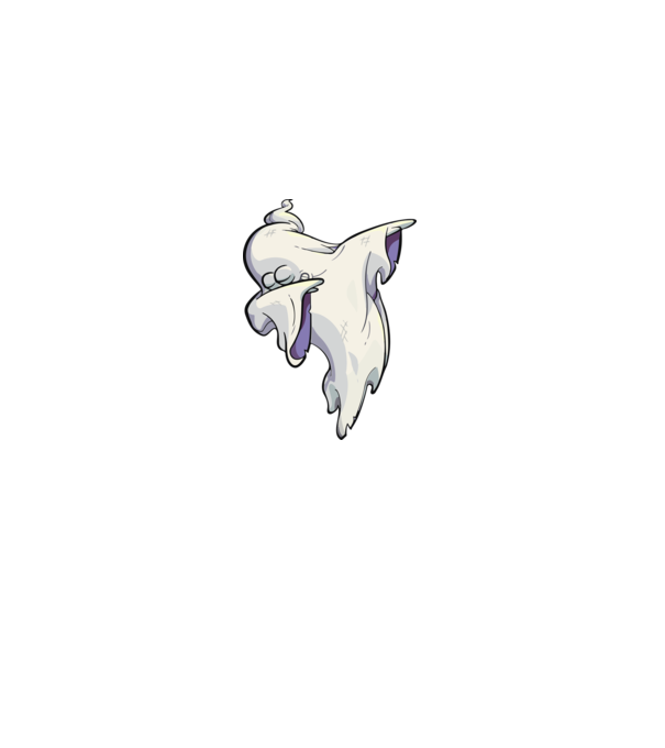 Dab ghost model negru pe tricou