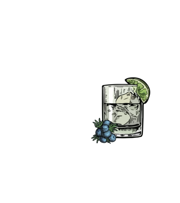 Let the fun be gin model negru pe tricou
