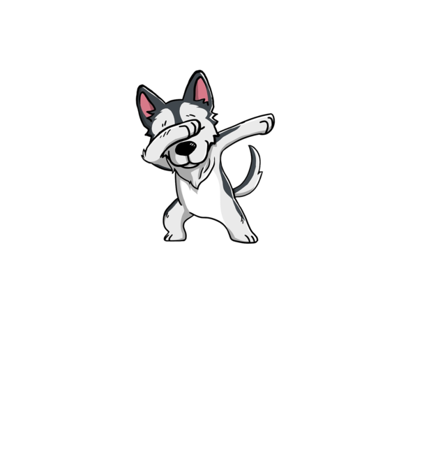 Husky DAB model verde pe tricou
