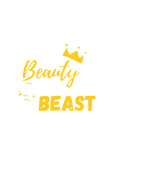 Wake Up Beauty Time To Beast model alb pe tricou