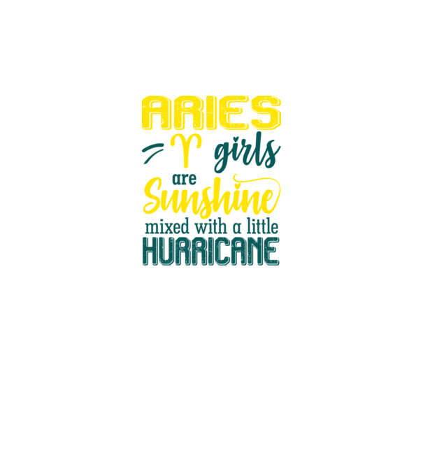 Sunshine with Hurricane ARIES model negru pe tricou
