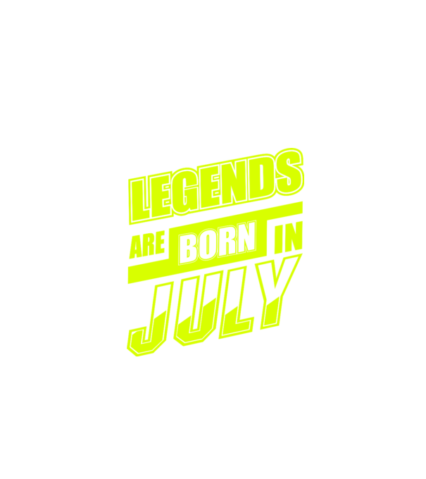 Legends are born in July model negru pe tricou