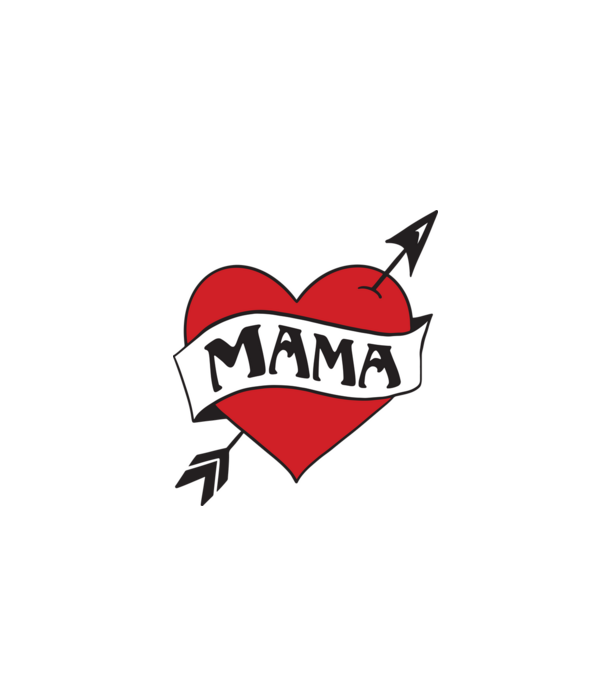 mama model alb pe tricou