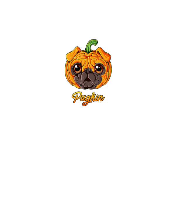 Pugkin model gri pe tricou