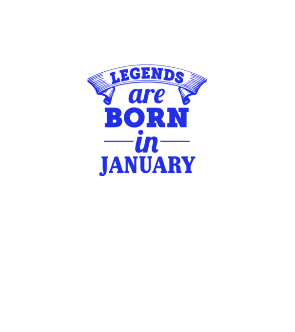 Legends are born in January model galben neon pe tricou