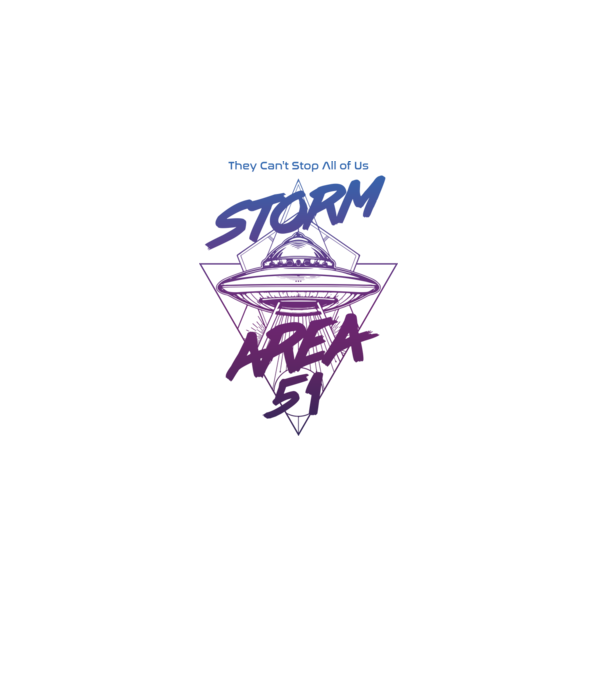 storm area 51 ufo purple model alb pe tricou