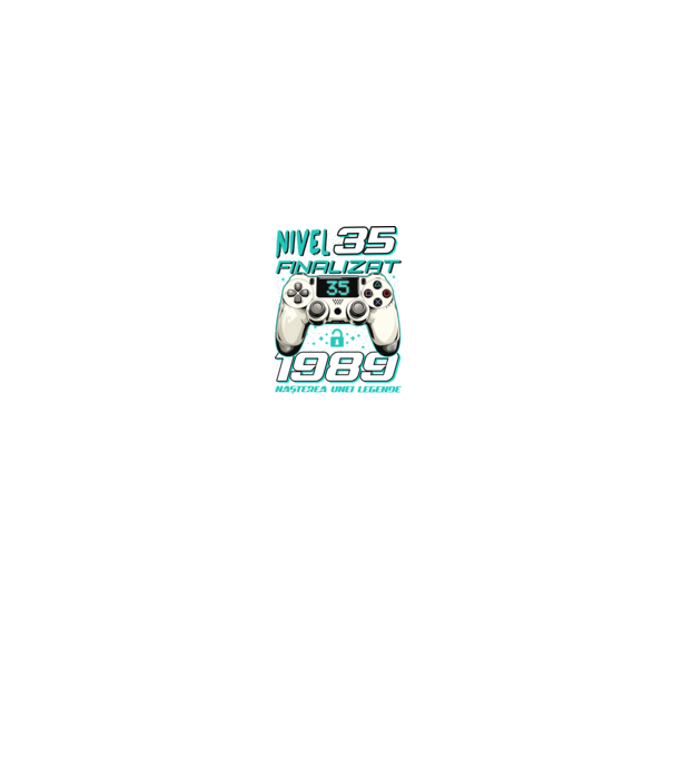 Nivel finalizat 35 1990 model negru pe tricou