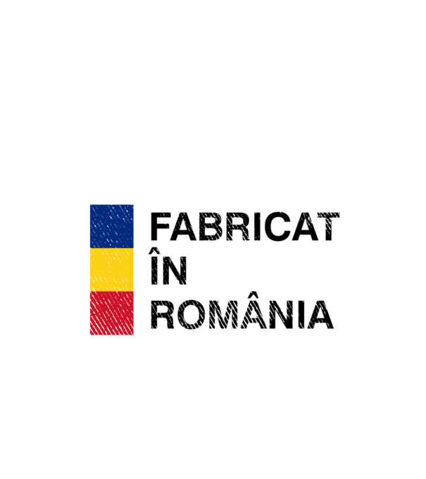 Fabricat în România model negru pe tricou