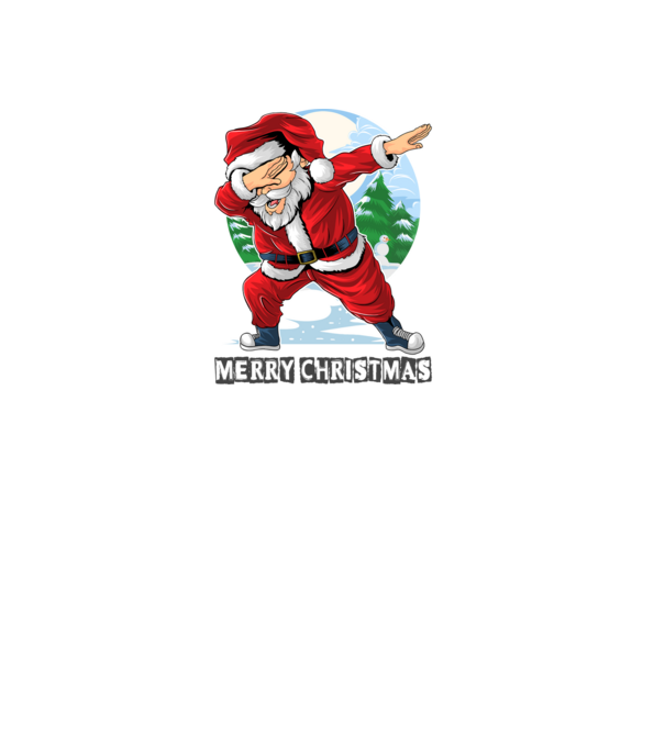 Santa merry christmas model alb pe tricou