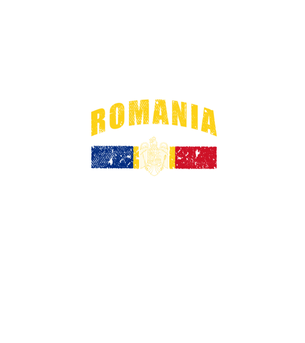 Romania coat of arms model albastru jeanși pe tricou