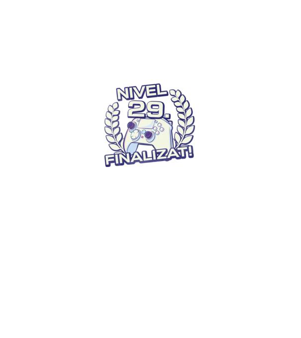 Nivel 29 finalizat! model negru pe tricou