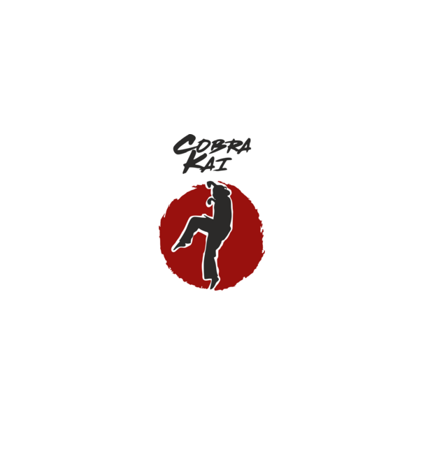 cobra kai larusso model alb pe tricou