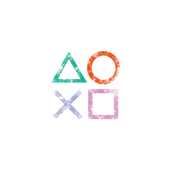 PlayStation icon model negru pe tricou