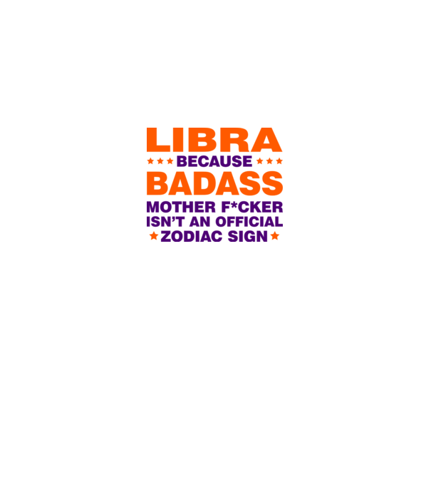 Badass zodiac LIBRA model gri pe tricou
