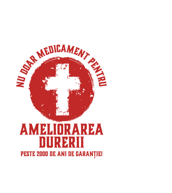Nu doar medicament pentru ameliorarea durerii, peste 2000 de ani de garanție! model alb pe tricou