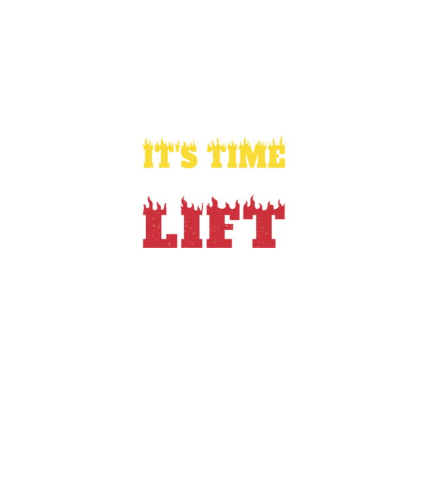 Time to lift model negru pe tricou