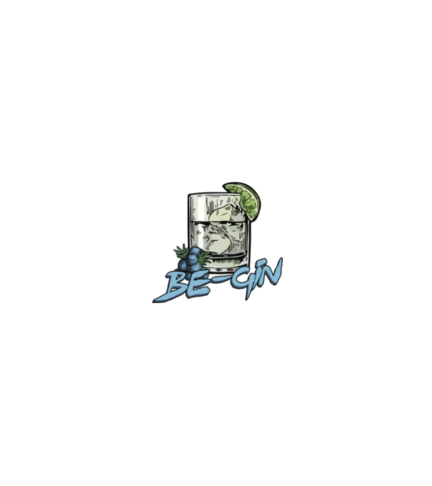 Let the fun be gin model negru pe tricou