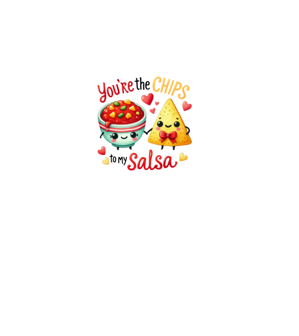 Chips to my Salsa model roz deschis pe tricou