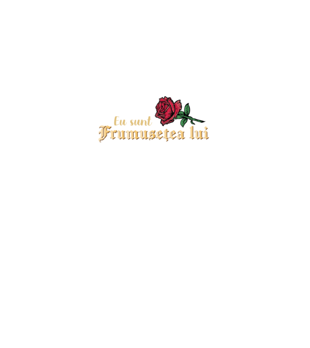 eu sunt frumusețea lui model negru pe tricou
