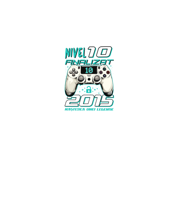 Nivel finalizat 10 2015 model negru pe tricou
