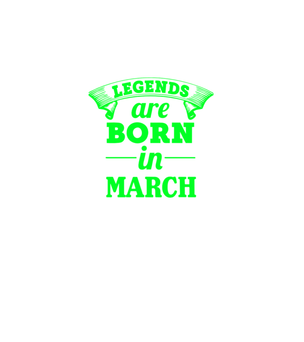 Legends are born in March model negru pe tricou