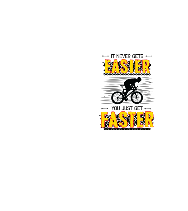 it never gets easier model galben neon pe tricou