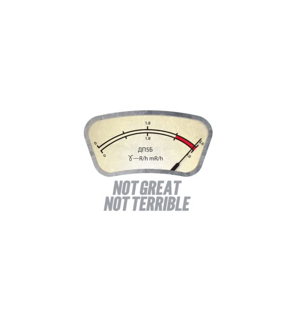 Dosimeter model gri pe tricou