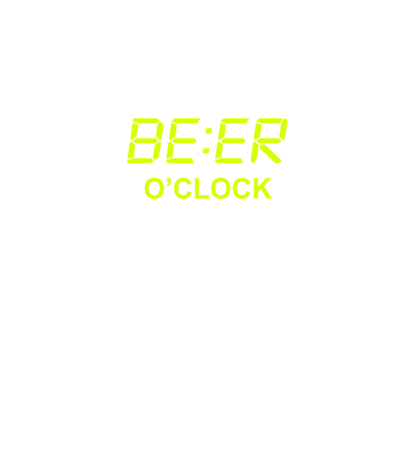 'Beer o'' clock' model negru pe tricou