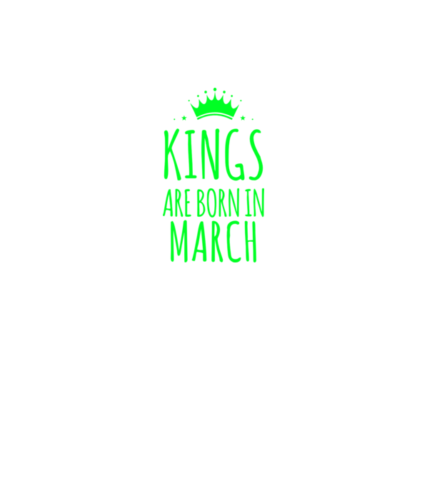 Kings are born in - March model gri închis pe tricou