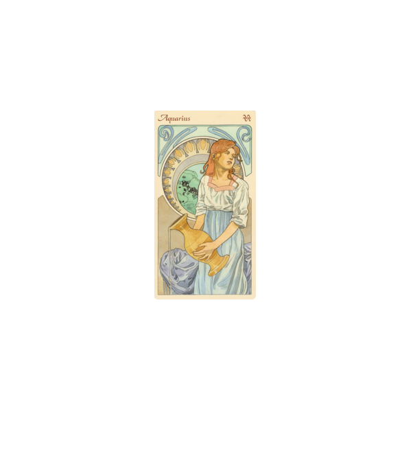 Horoscop Tarot VARSATOR model alb pe tricou