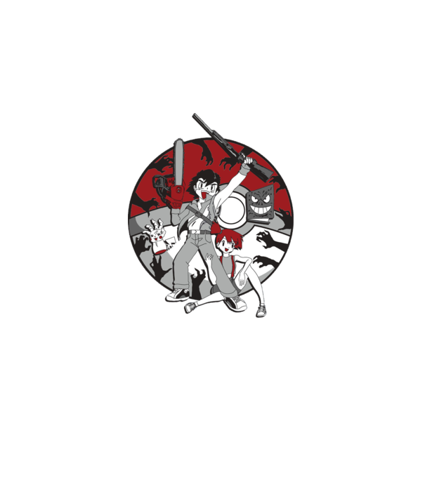 pokemon survive maki model alb pe tricou
