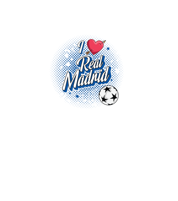 Popart RealMadrid model negru pe tricou