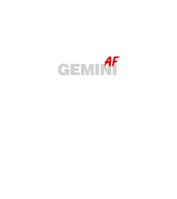 GEMINI as fuck model negru pe tricou