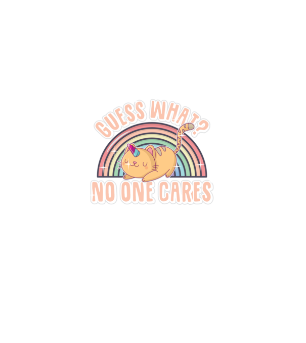 Guess what pisică-unicorn model negru pe tricou