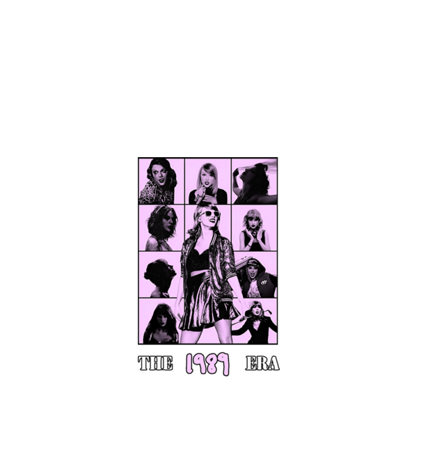 Taylor Swift ERAS lilac model negru pe tricou