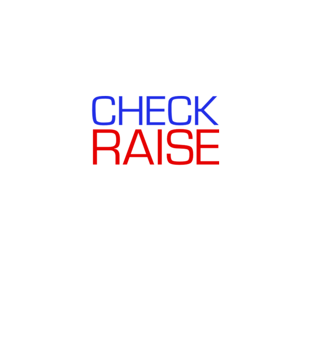 Check Raise model negru pe tricou