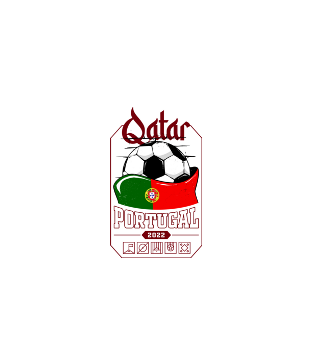Qatar teams Portugal model negru pe tricou