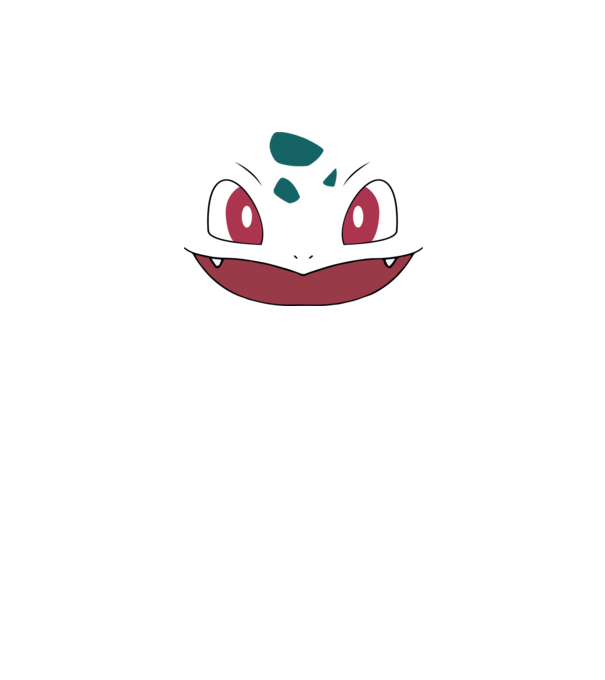 Bulbasaur model albastru deschis pe tricou
