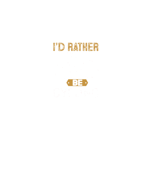 I'd rather be cycling model albastru jeanși pe tricou