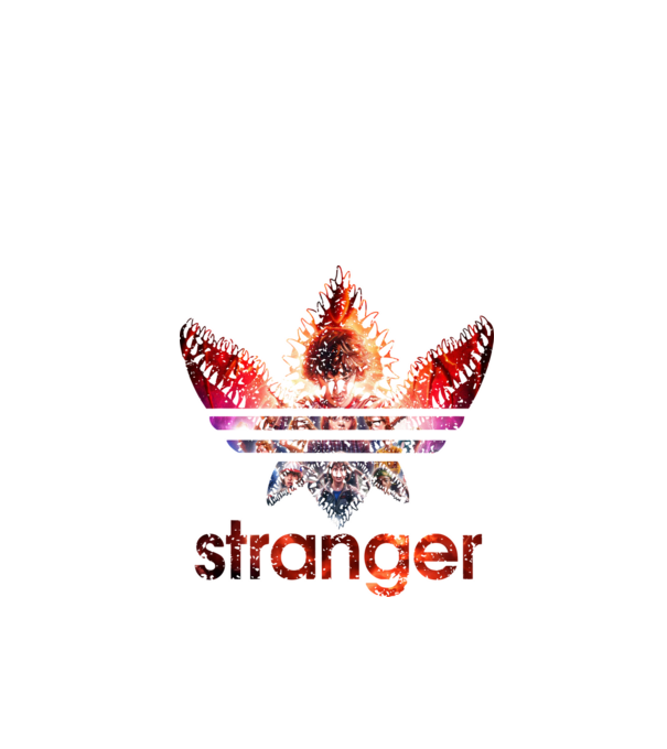stranger logo poster model negru pe tricou